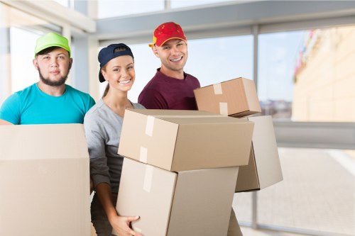 Local movers working in a residential street in Ilford