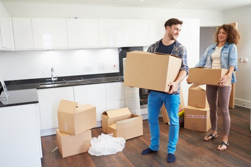 Packing and preparation for a removal van move in Ilford