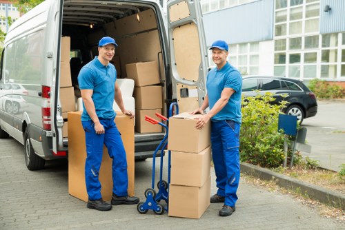 Moving furniture from a flat with tight stair access in Ilford