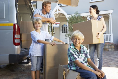 Removal van ready for a move across Ilford and nearby East London areas